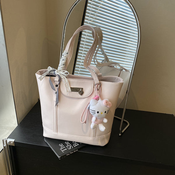 Versatile large-capacity commuter bag women's 2025 summer new trend fashion tote bag premium foreign shoulder bag