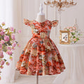 Middle and large girl beach skirt summernew arrival children's suspender skirt seaside vacation bohemia cotton silk kidsdress