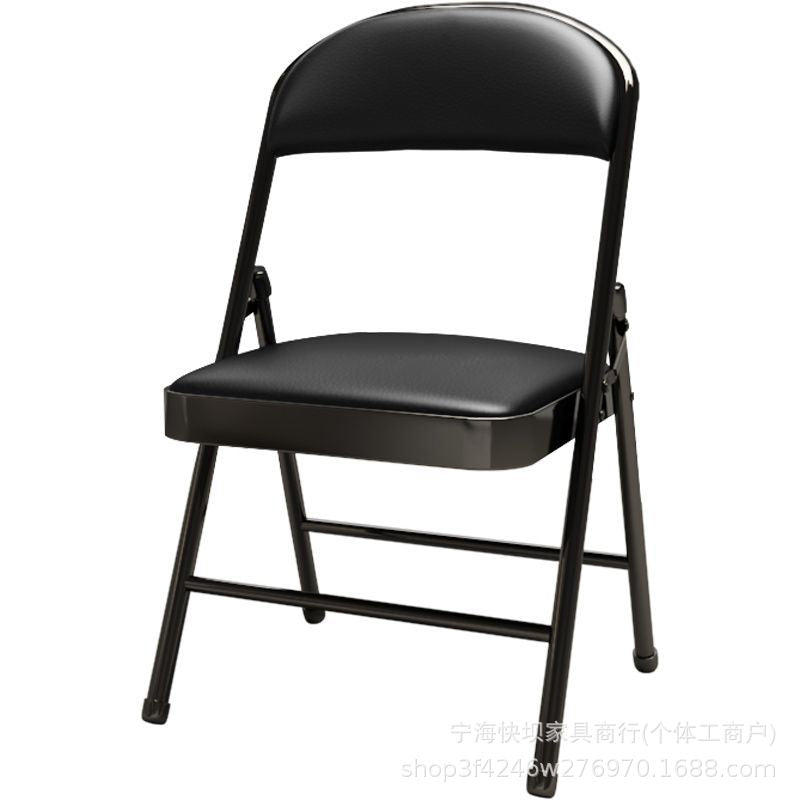 Folding chair - portable backrest chair for home, dorm, computer, conference, office, bedroom, and dining