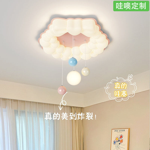[Wow] Children's room boy girl princess room light full spectrum eye protection cream wind bubble ceiling light