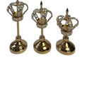 European-style crown light luxury gold metal candlestick wedding table metal props ornament romantic candlelight dinner atmosphere