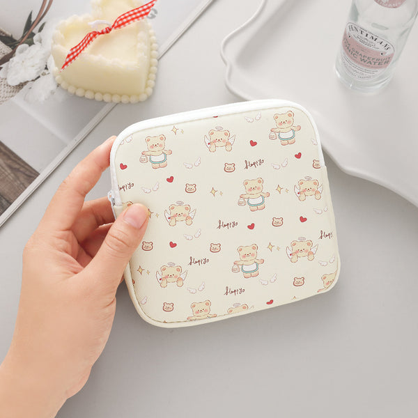 Aunt, portable bag, sanitary napkin storage bag, cute menstrual bag, small bag for students with large capacity sanitary napkins