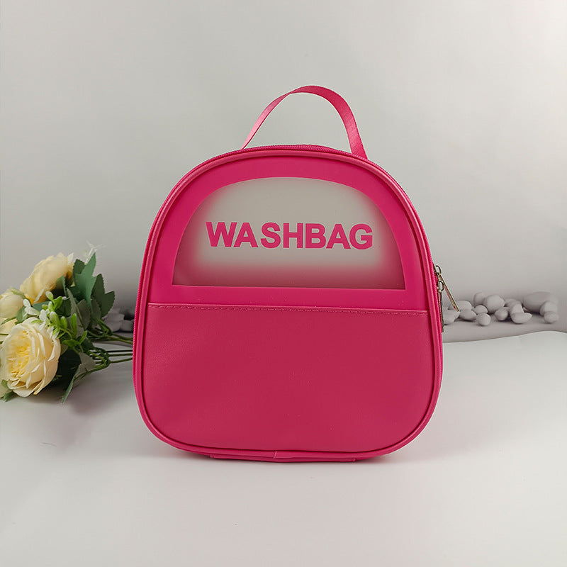 Source Factory Travel Portable Cosmetic Bag Large Capacity PU Waterproof Wash Bag Portable Cosmetics Storage Bag Wholesale
