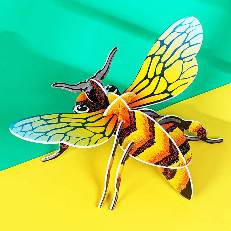 KT bee, technology small production handmade DIY primary school students insect cognition puzzle science experiment classroom material package