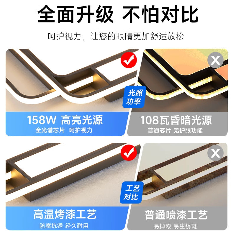 Ceiling light, living room hall main light, advanced sense of simplicity, modern bedroom light, full spectrum, Zhongshan home improvement lighting fixtures