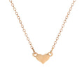 Wholesale metal heart necklace - european & american style, minimalist, versatile jewelry for women, unique & chic, fashionable metal peach heart necklace