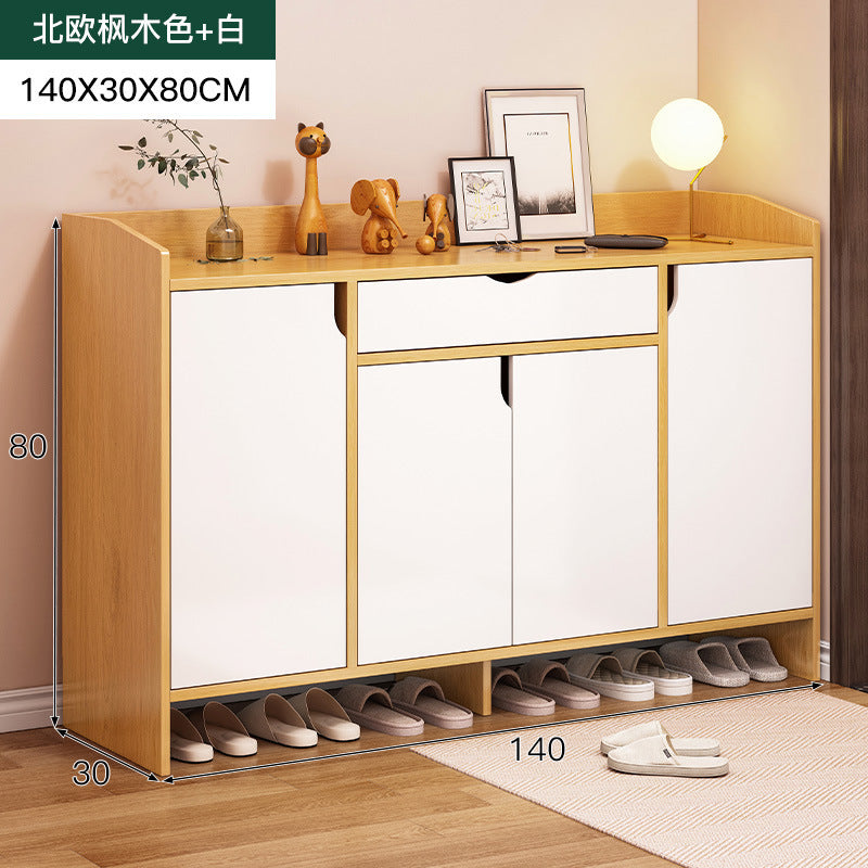 Large capacity shoe cabinet for home use - entryway, hallway, and outdoor console table all-in-one storage - new shoe rack