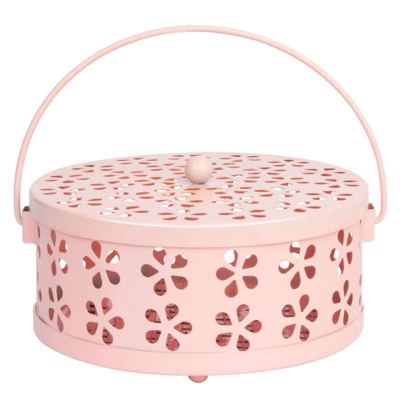 Mosquito coil box wholesale creative mosquito coil stove mosquito coil frame wrought iron fireproof belt cover household indoor aromatherapy stove mosquito coil tray holder