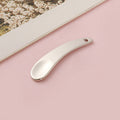 Cream spoon crescent spoon cream application spoon cosmetic spoon facial mask spoon introduction metal short handle eye cream spoon