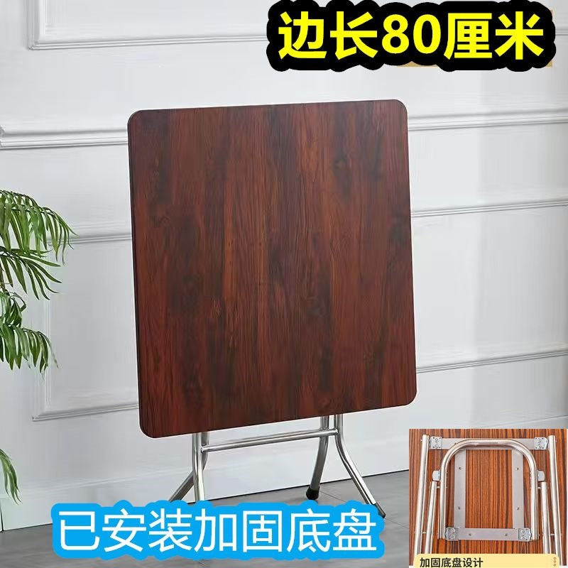 Rental house square foldable dining table stall for home dining table mahjong table for home square table simple foldable table