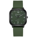 Shangmei square watch unisex fashion quartz watch minimalist trendy faux leather trim alloy manufacturer wholesale