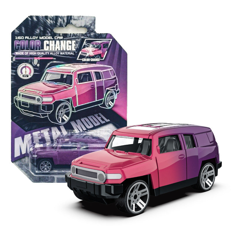 temperature-changing alloy car toy boy racing model kidsren's artificial car model metal sports car wholesale