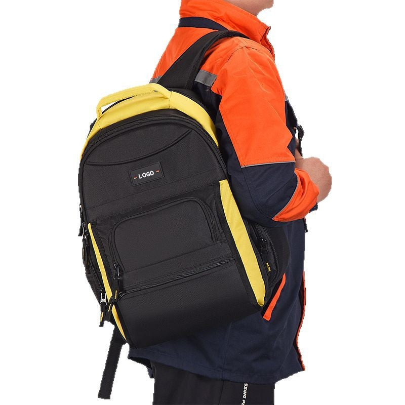 Custom Hardware Tools Storage Backpack Oxford Fabric Multifunctional Electrician Canvas Repair Portable Installation Toolbox