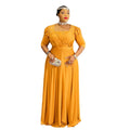 hot diamond fashiondress african export  plus size women's clothing fashion bridesmaid dress