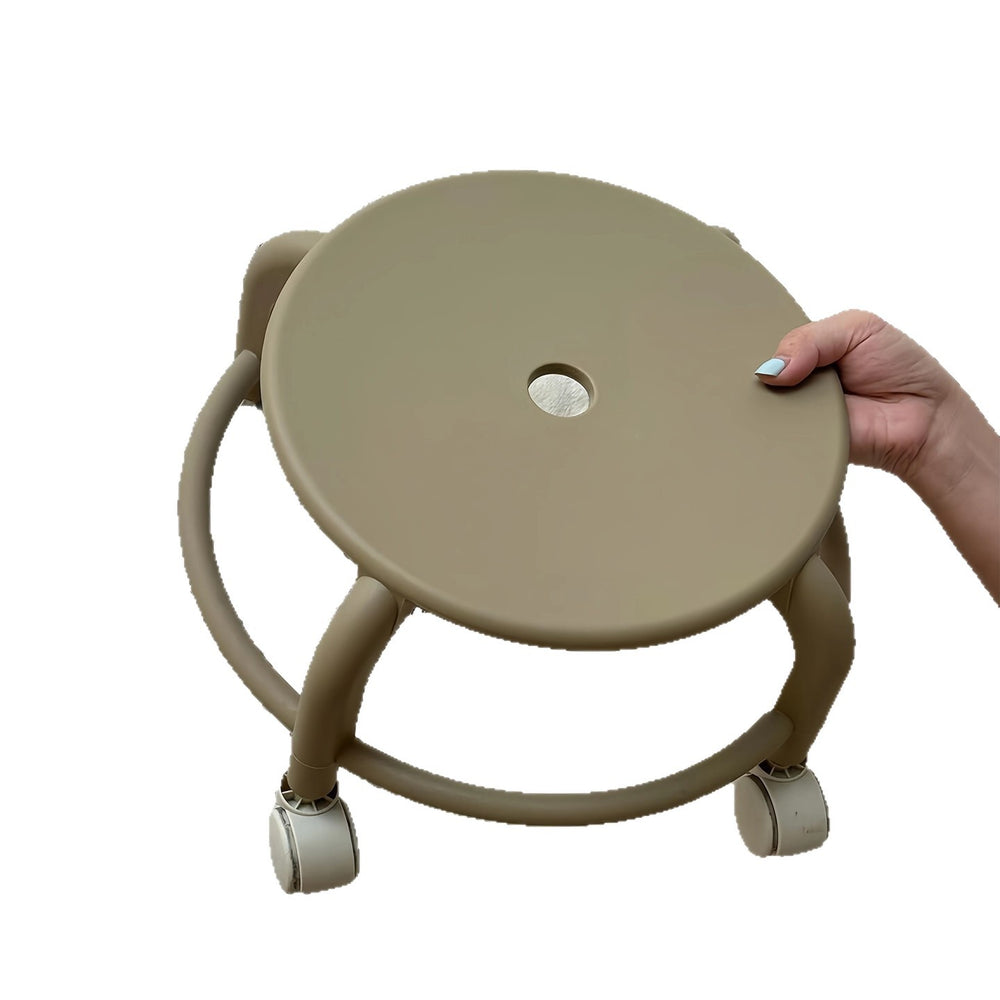 Swivel stool - heavy duty, durable, and portable. perfect for home use: ideal as a small stool, shoe bench, or step stool for adults and children. features smooth rolling casters for easy mobility