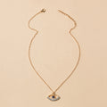 Wholesale devil's eye necklace - cross-border diamond-studded jewelry, unique high-end pendant, women's long autumn/winter sweater necklace