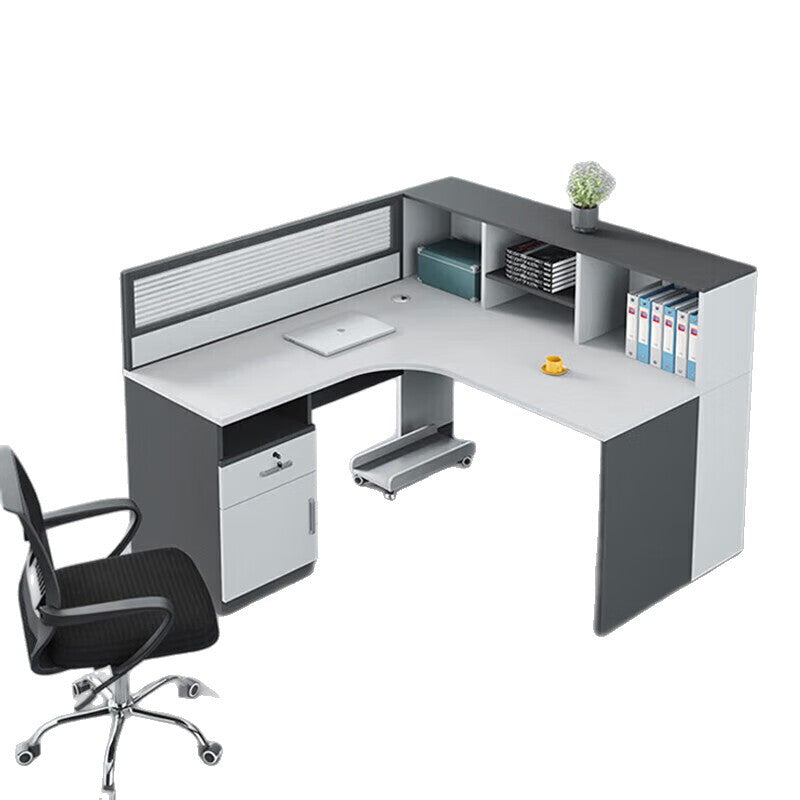 Shengli office desk and chair combination screen workstation partition card slot computer desk financial staff desk