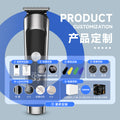 Household hairdressing machine multi-function oil head carving washable digital display high power silent hair salon electric clipper wholesale cross-border