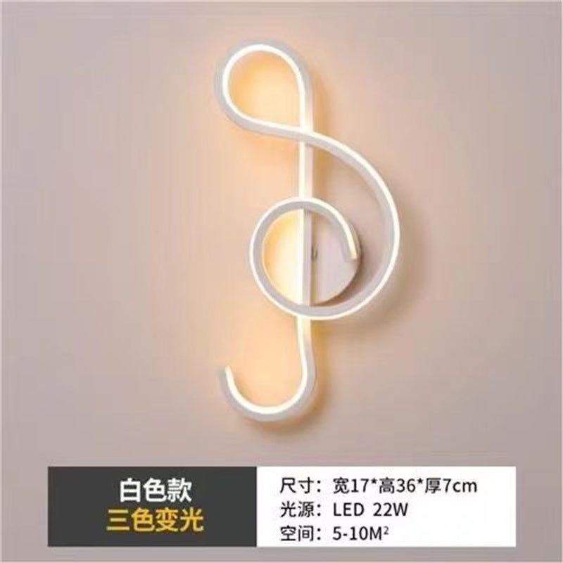 Creative minimalist wall sconce - modern lighting for living room tv backdrop, stairway, bedroom, and bedside