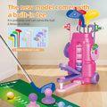 Hand-pushed kids golf set indoor and outdoor telescopic box sports toys family interactive sports simulation batch