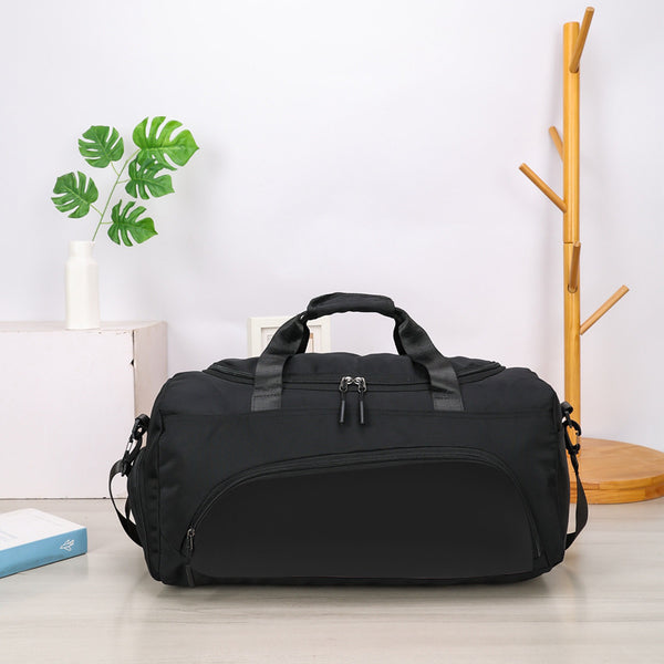 Leisure sports fitness bag men and women large capacity dry and wet separation trend independent shoe compartment travel bag shoulder luggage