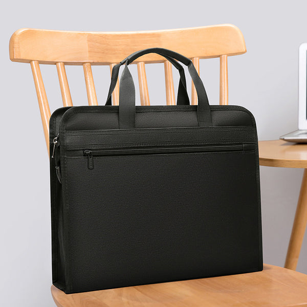 Yiyunchen briefcase custom men's file bag a4 file bag zipper handbag briefcase business waterproof