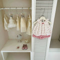 Girls' summer outfit : new floral sleeveless top and shorts set, princess style, two-piece outerwear for toddlers and young children