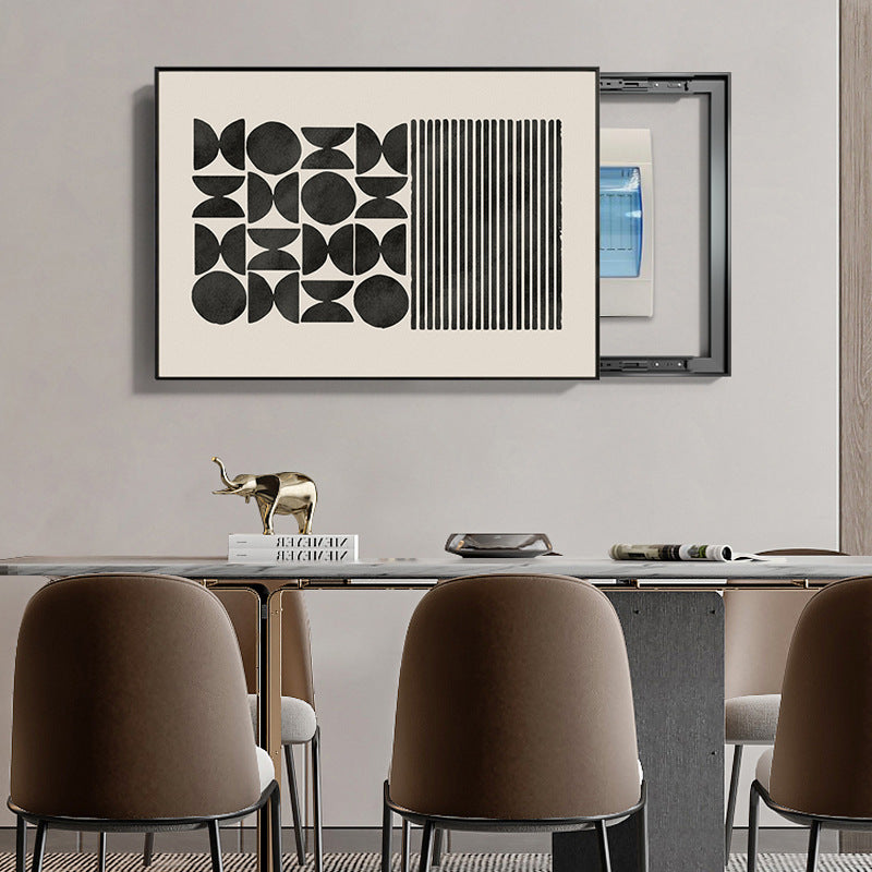 Light luxury meter box painting decorative painting distribution box strong electric box electric switch box modern simple non-punching switch