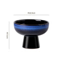 Japanese retro high-style fruit bowl - perfect for home living room, dried fruits, snacks, desserts, cakes, pastries, and candies - ceramic