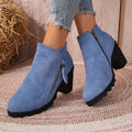 summer new arrival: plus size women's casual comfortable chic side-zip flats - wholesale