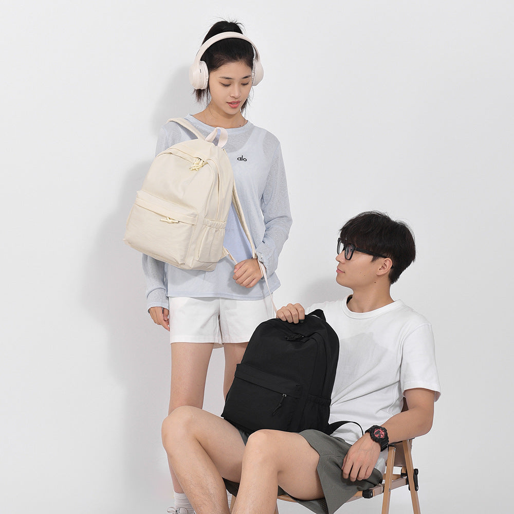 School bag High value Japanese simple campus backpack Korean version of college style student backpack Commuter bag Travel bag