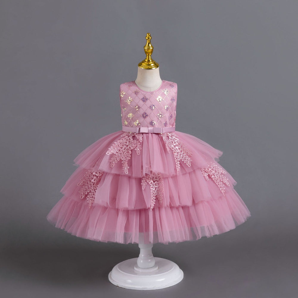 fluffy wedding dress kids dress princess dress baby girl first birthday dress children dress