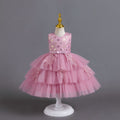 fluffy wedding dress kids dress princess dress baby girl first birthday dress children dress