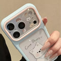 Suitable for apple 17promax mobile phone case cartoon tilted head west highland puppy english iphone18 starry sky case 16