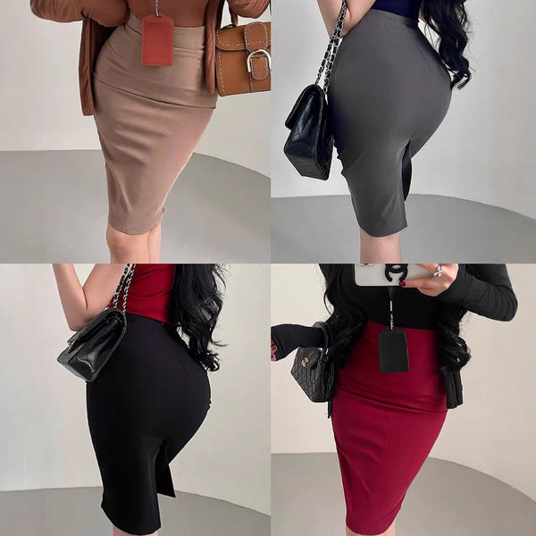Summer skirt skirt sexy OL high waist hip skirt tight pure desire skirt light mature wind elastic short bandage skirt