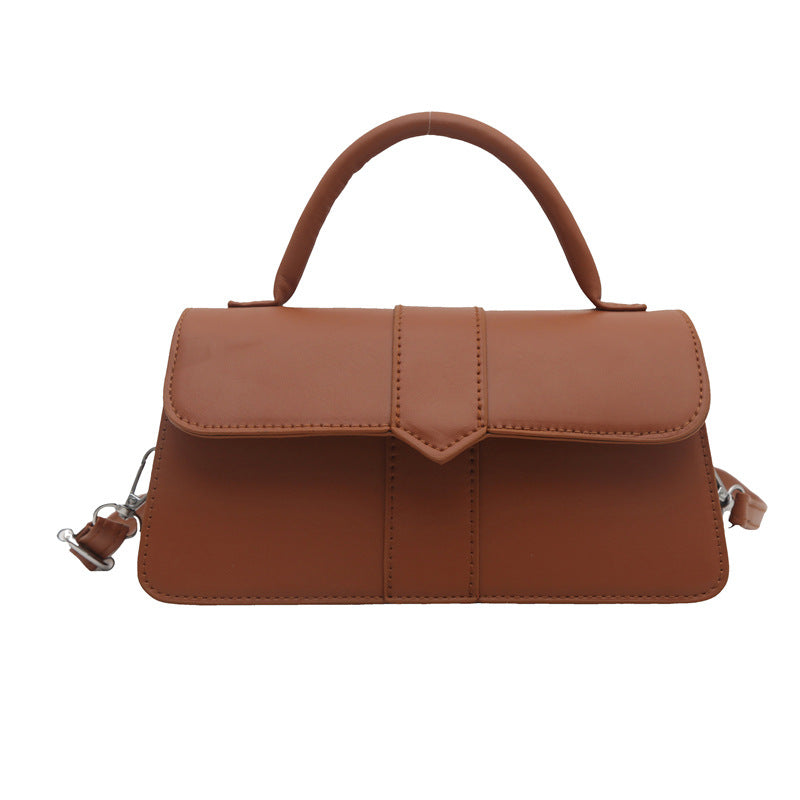 Fashion portable small square bag women's 2025 new autumn casual texture commuter bag simple shoulder messenger bag