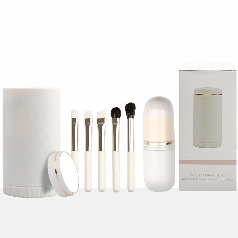 shell mirror brush 5-piece set of brushes portable brush bag multi-functional makeup brush beauty personal care tools makeup brush