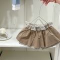 girl skirt girl fashionable skirt k-style western style layered skirt plaid cake pleated short skirt