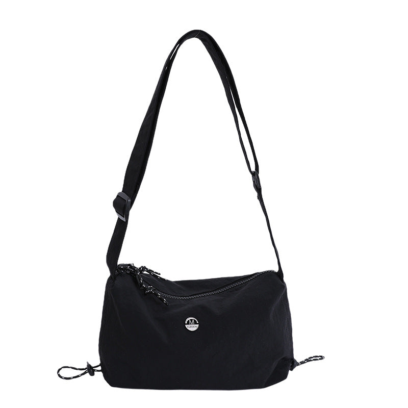 Women's casual crossbody bag - 2026 spring/summer new arrival - wide strap versatile canvas bag - large capacity commuter shoulder bag