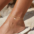 Anklet women's light luxury niche design exquisite anklet girls 2025 new arrival high-end summer jewelry