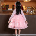 Ready-to-ship, hot-selling girls' dresses for winter, new  styles in a chanel-inspired design, featuring a puffy skirt and tiered cake skirt for children