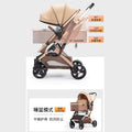 Newborn baby stroller - lightweight, foldable, reversible, and perfect for lounging!