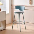 Minimalist nordic bar stool, plastic bar stool, cafe high stool, bar counter chair, backrest high chair, metal outdoor