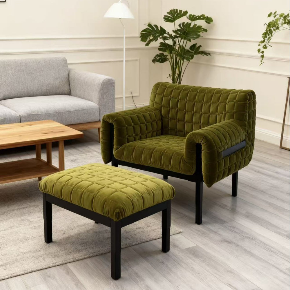Italian designer home single leisure chair living room bedroom light luxury sofa chair classy single sofa chair