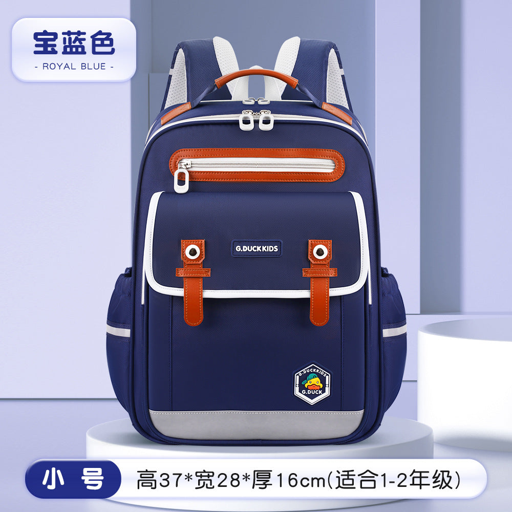 Factory direct: little yellow duck cloud elementary school backpack - available now! perfect for grades 1-6, boys and girls. spine-protecting, lightweight design for kids