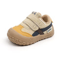 Baby boys' first walker shoes, soft sole kids' shoes, autumn/winter double-layer cotton shoes, casual toddler sneakers, anti-slip skate shoes for boys and girls