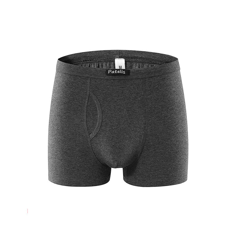 Men's large-size underwear, side-opening men's underwear, pure cotton boxer underwear,  special supply.