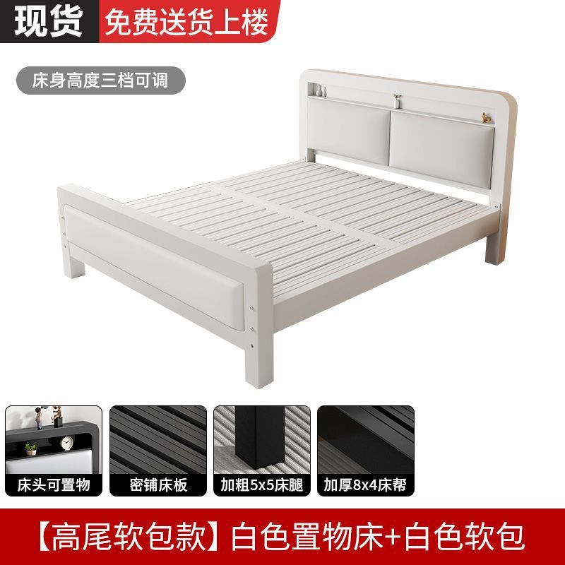 Extra thick iron frame bed carbon steel bed rental house assembled iron bed bold dormitory iron bed bedroom simple bed big sale