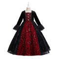 Halloween children's costume drama performance mesh witch cloak witch cross-border clothing girls' witch dress