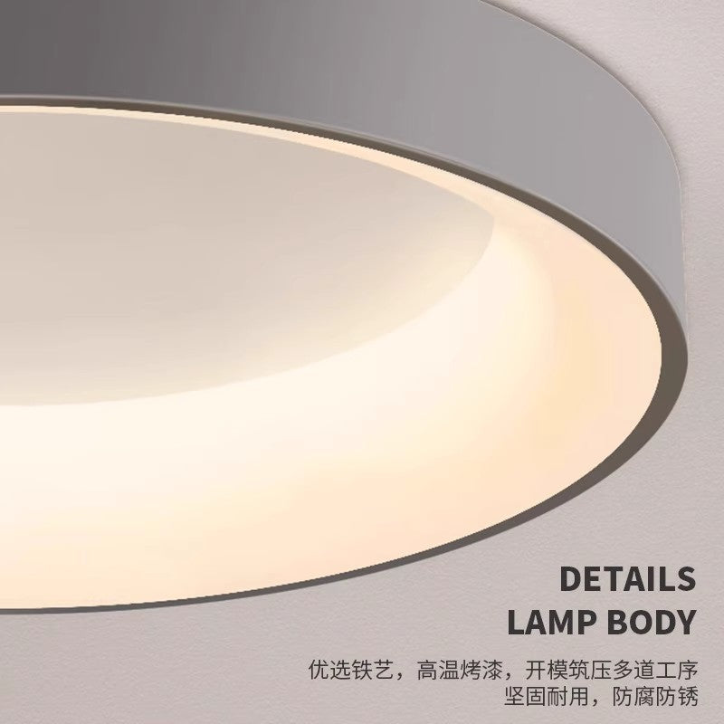 Bedroom ceiling light - nordic minimalist style - 2025 round dining room/bedroom main light - eye protection lamp